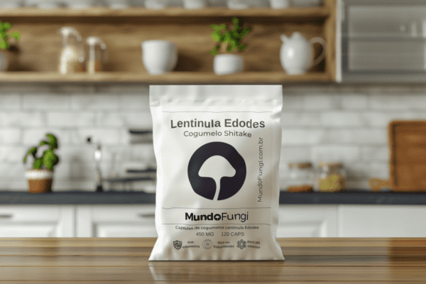 Cogumelo Shitake (Lentinula edodes) - 120 Cápsulas 450mg
