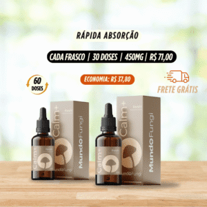 02 Calm+ Extrato Reishi | Equilíbrio Calma e Qualidade de Sono