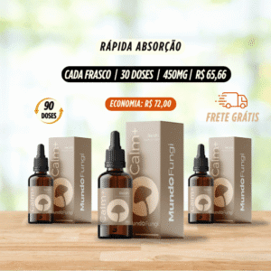 03 Calm+ Extrato Reishi | Equilíbrio Calma e Qualidade de Sono